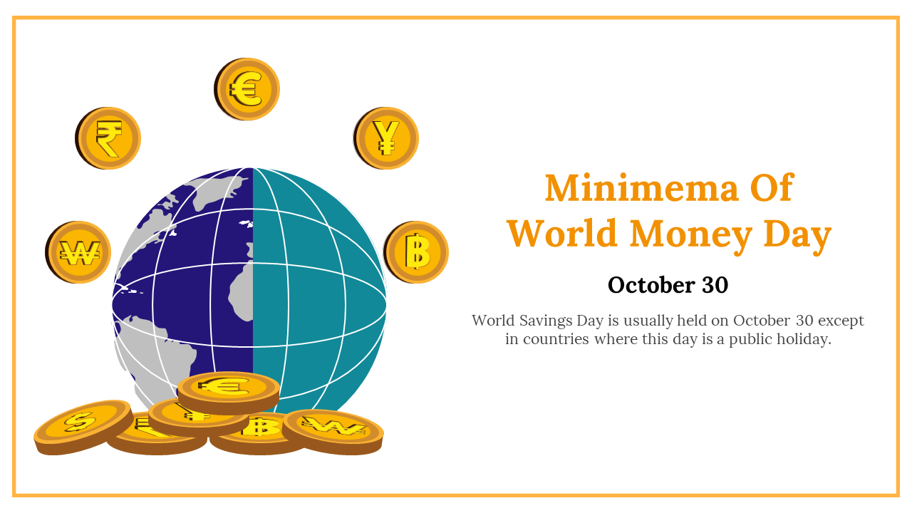Free - Creative Minimema Of World Money Day PPT And Google Slides