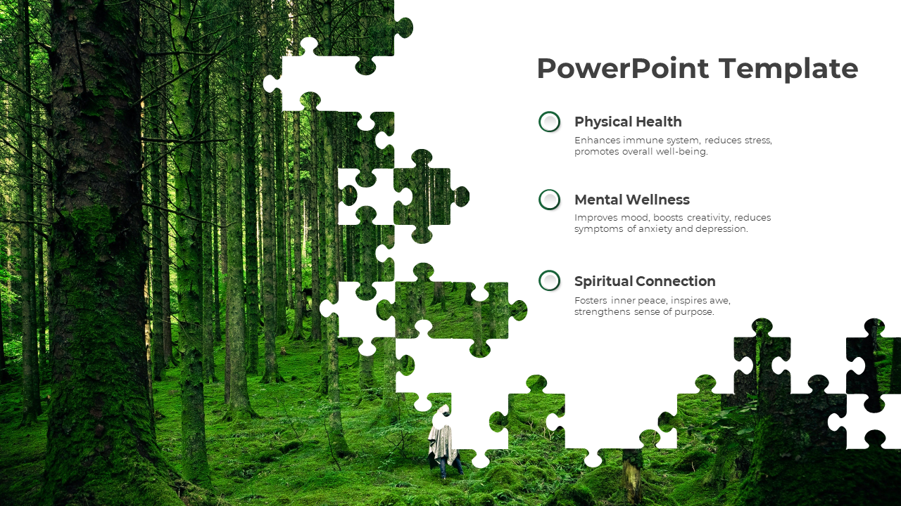 Free - Creative Nature With Puzzle PowerPoint And Google Slides