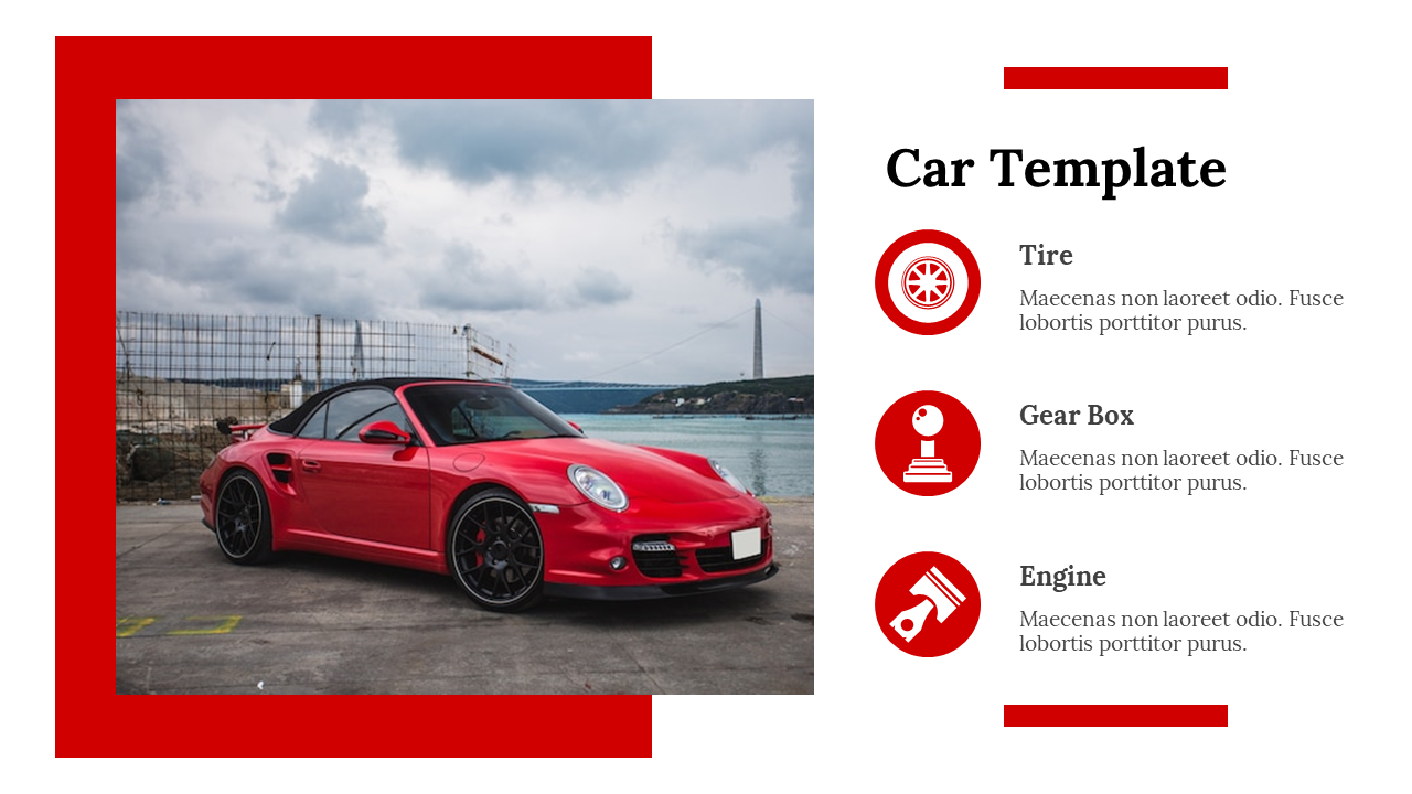 Free - Easy To Customizable Car Template And Google Slides