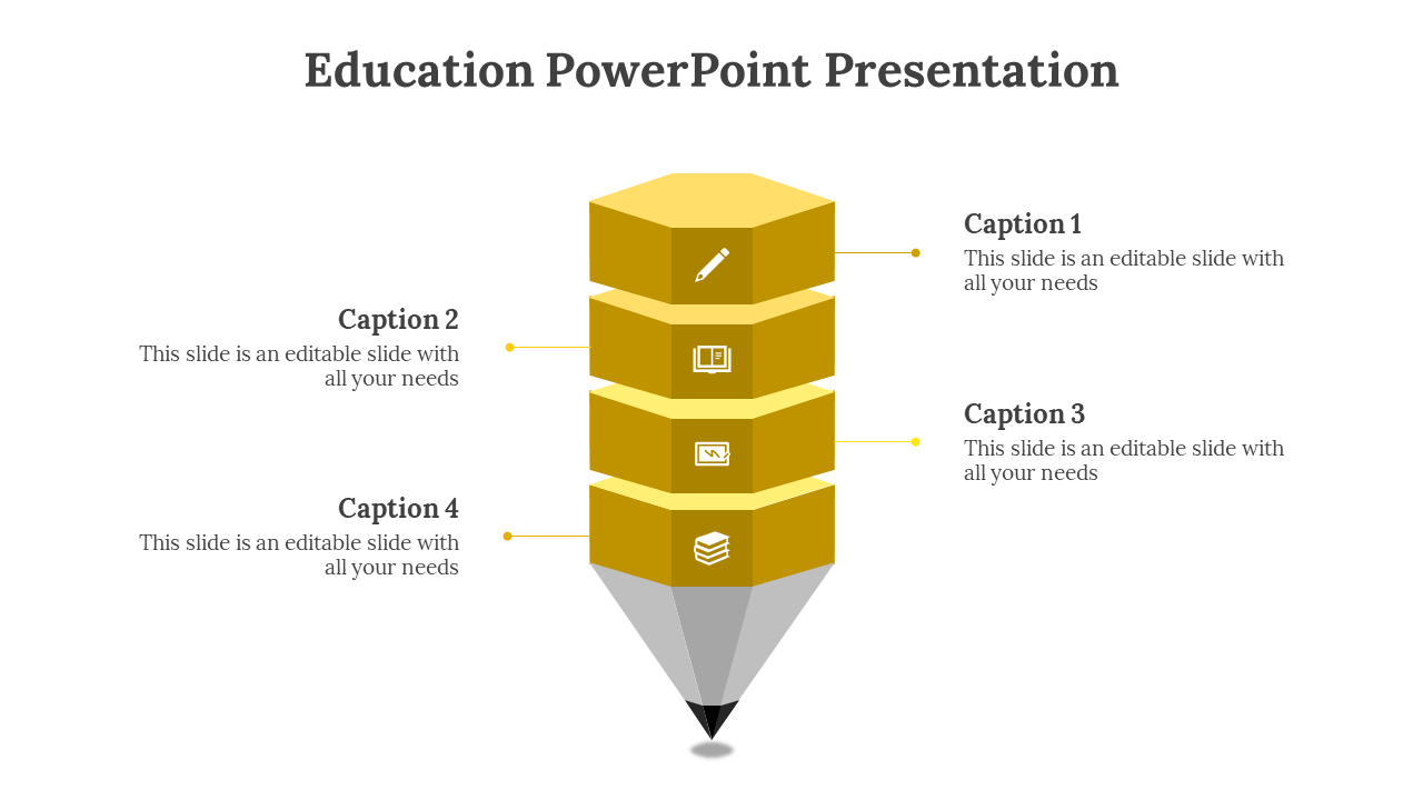Education PowerPoint Presentation-Yellow