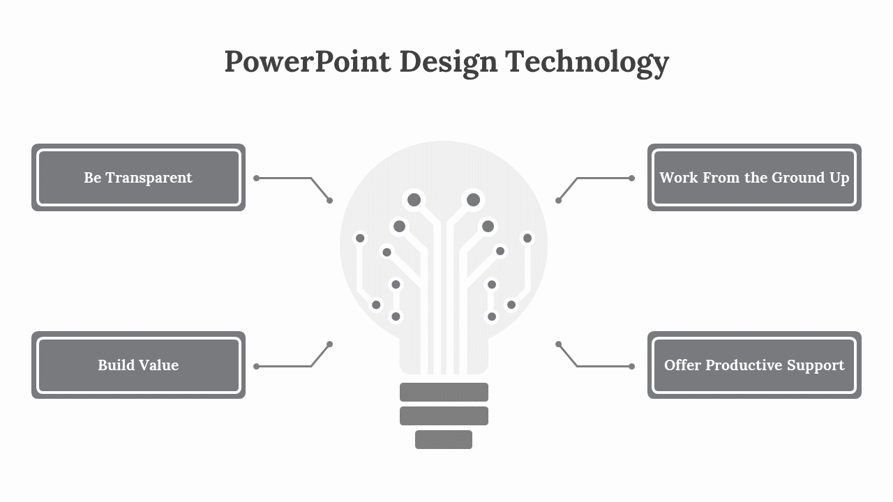 PowerPoint Design Technology-Gray