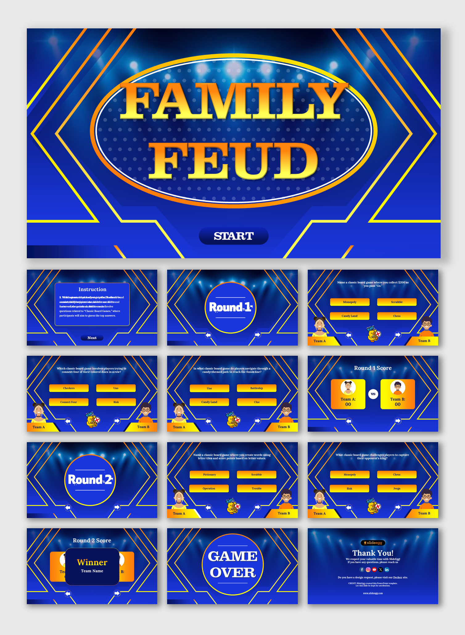 Family Feud Powerpoint Template Family Feud Powerpoint Template