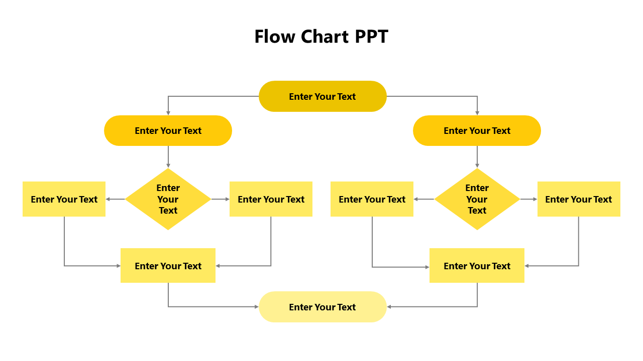 Flow Chart PPT Template-Yellow