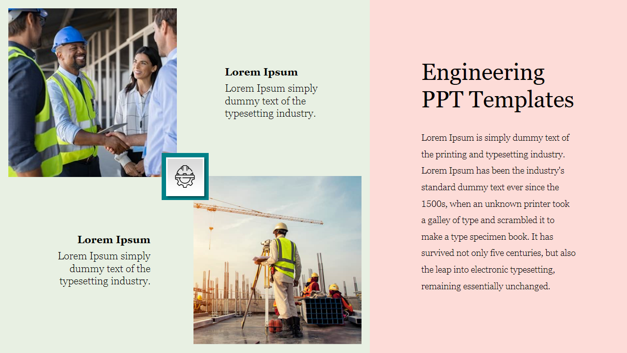 A Engineering PPT Templates- Blue Theme
