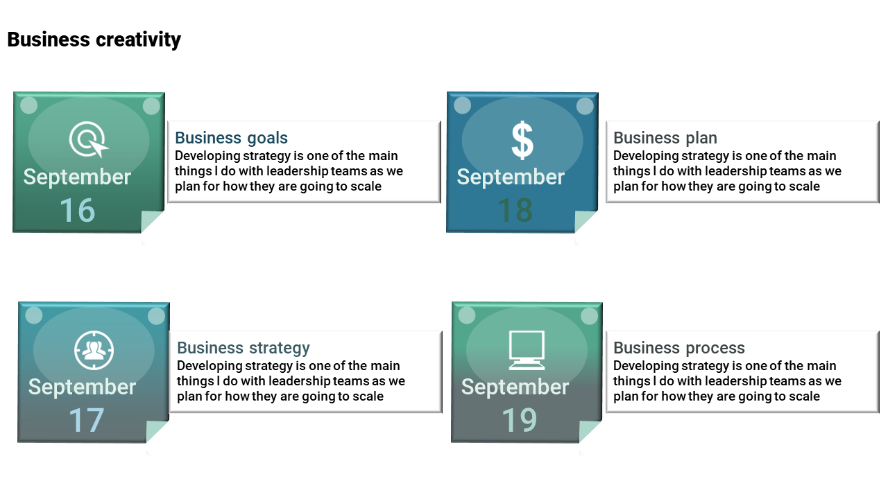 Best Business Plan PowerPoint September Month