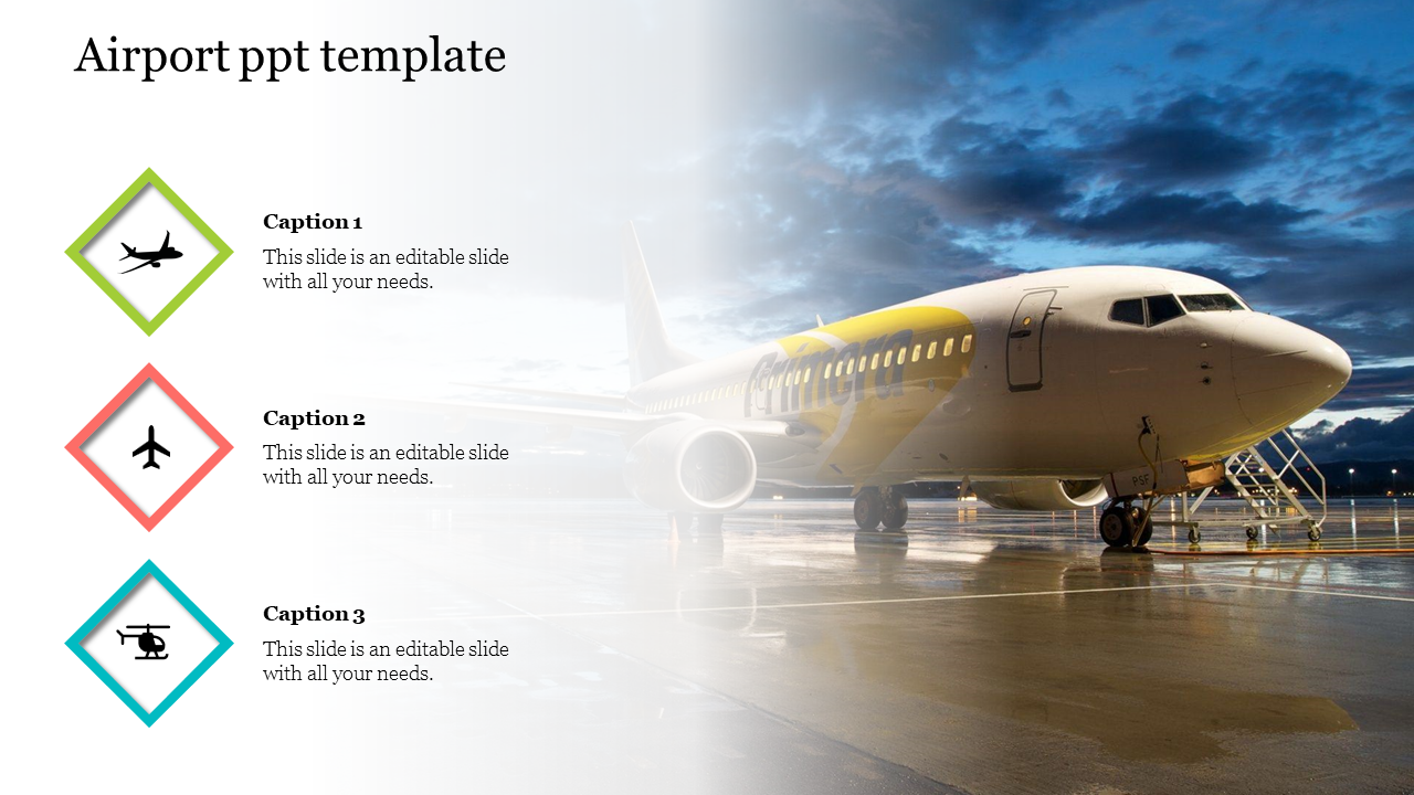 Airport PPT Template PowerPoint Presentation	