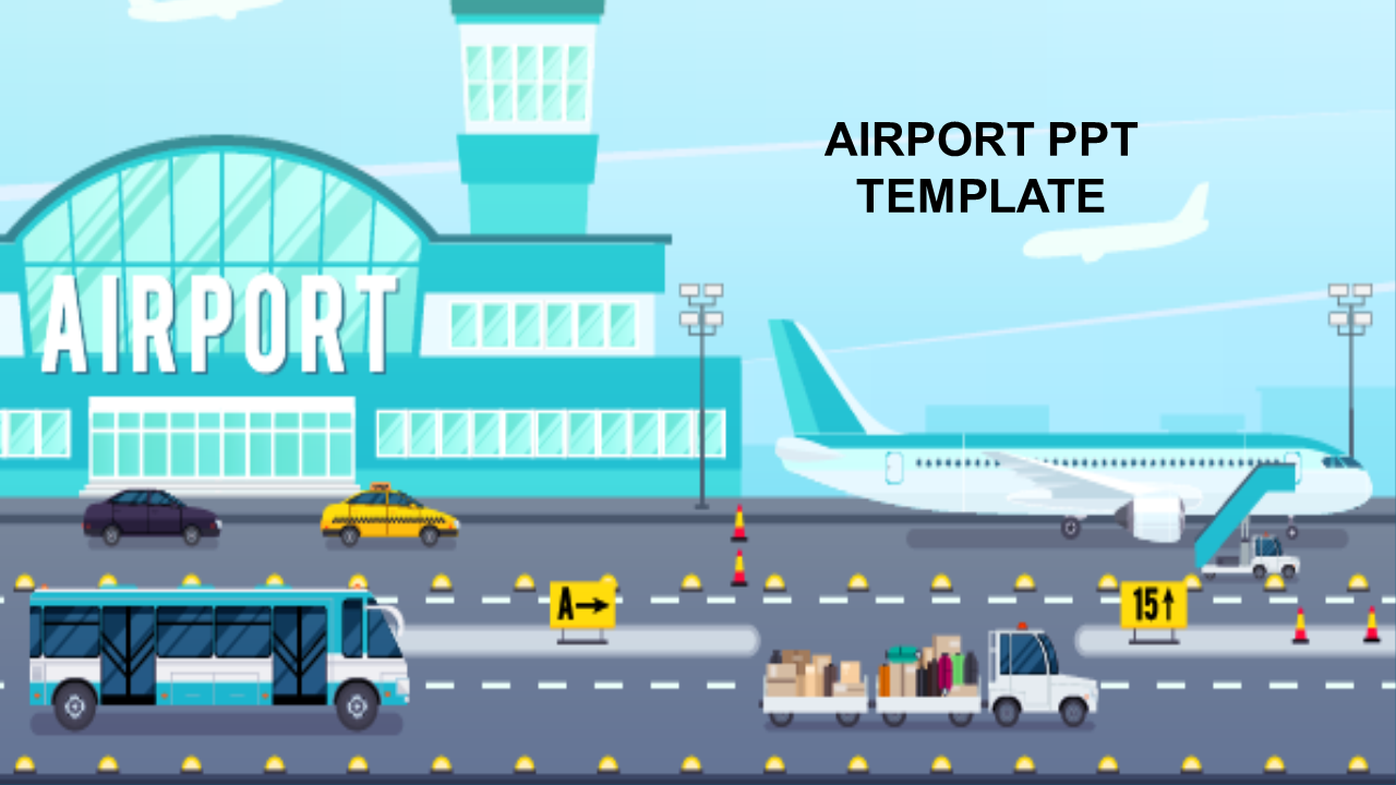Creative Airport PowerPoint Template Free Download Design