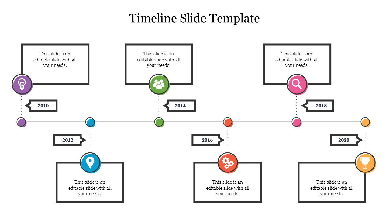 Best Timeline Slide Template Slide