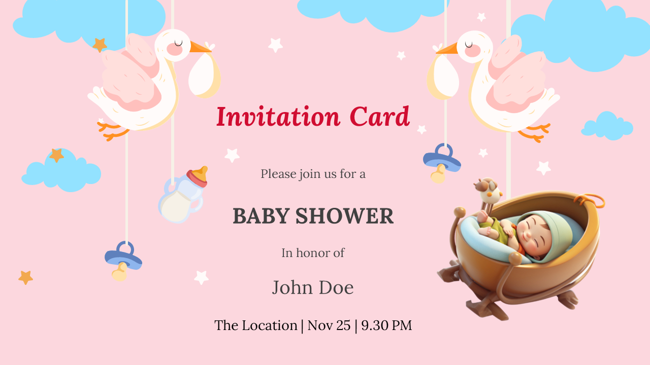 Awesome Baby Shower PowerPoint And Google Slides Template