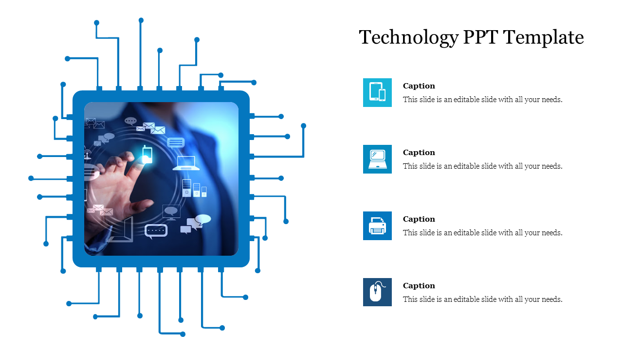 Editable Technology PPT Template Presentation