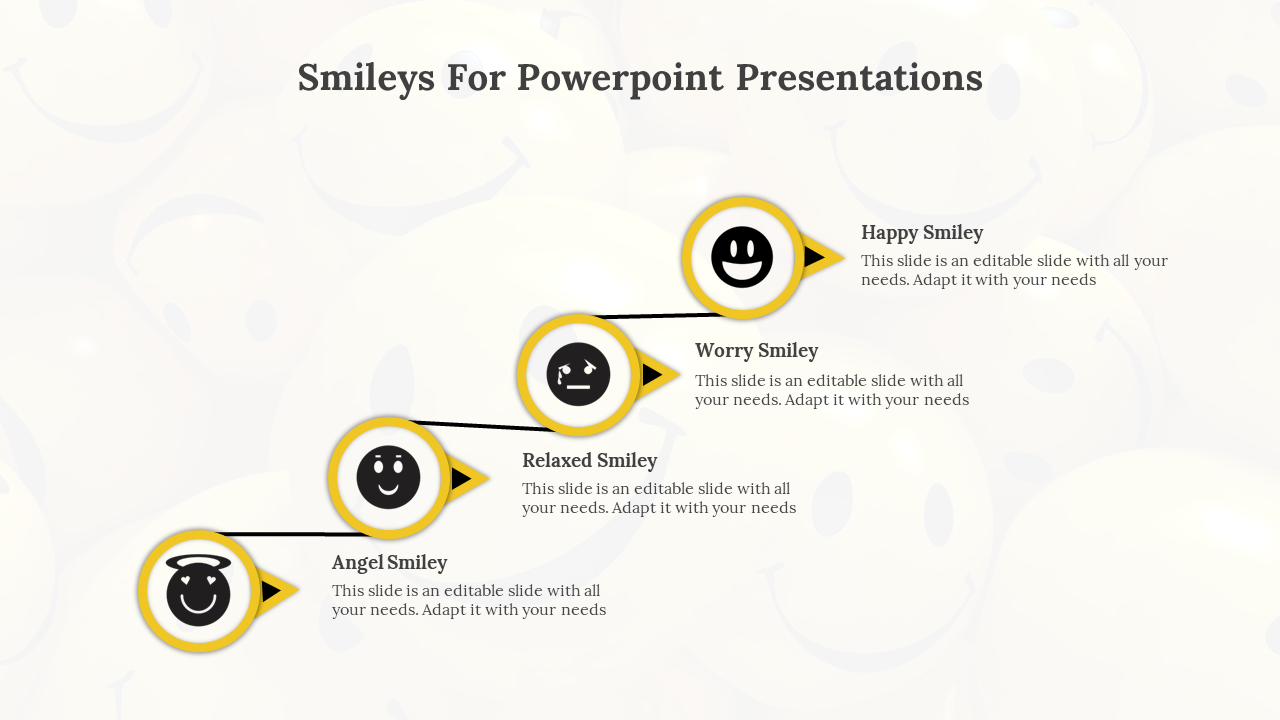 Free - Easy To Edit Smileys For PowerPoint Presentations Template