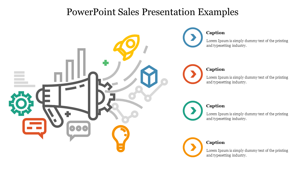Attractive PowerPoint Sales Presentation Examples Template