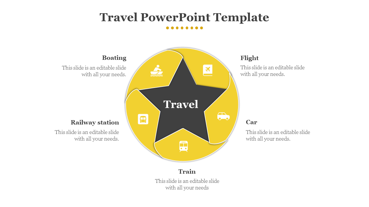 Travel PowerPoint Template-Yellow