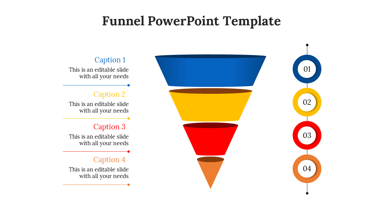 Funnel PPT PowerPoint-4-Multicolor