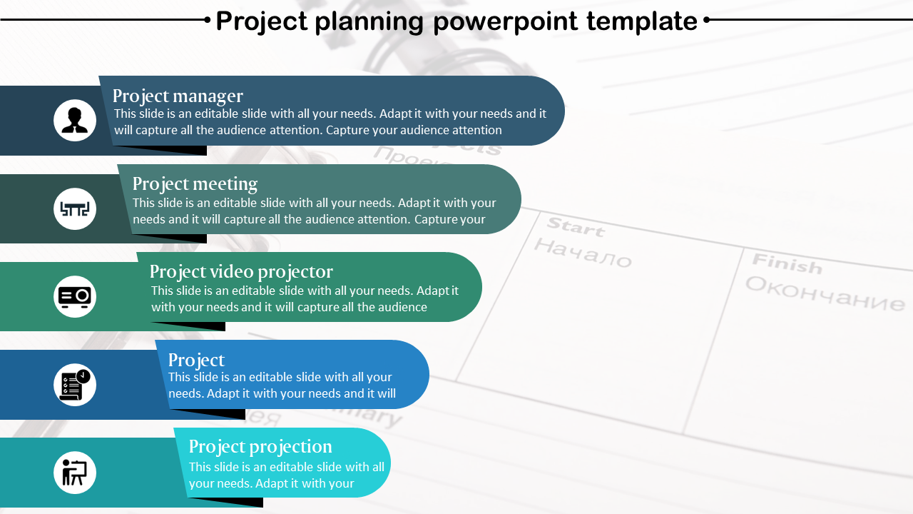 Free - Impressive PowerPoint Project Slide Template Design