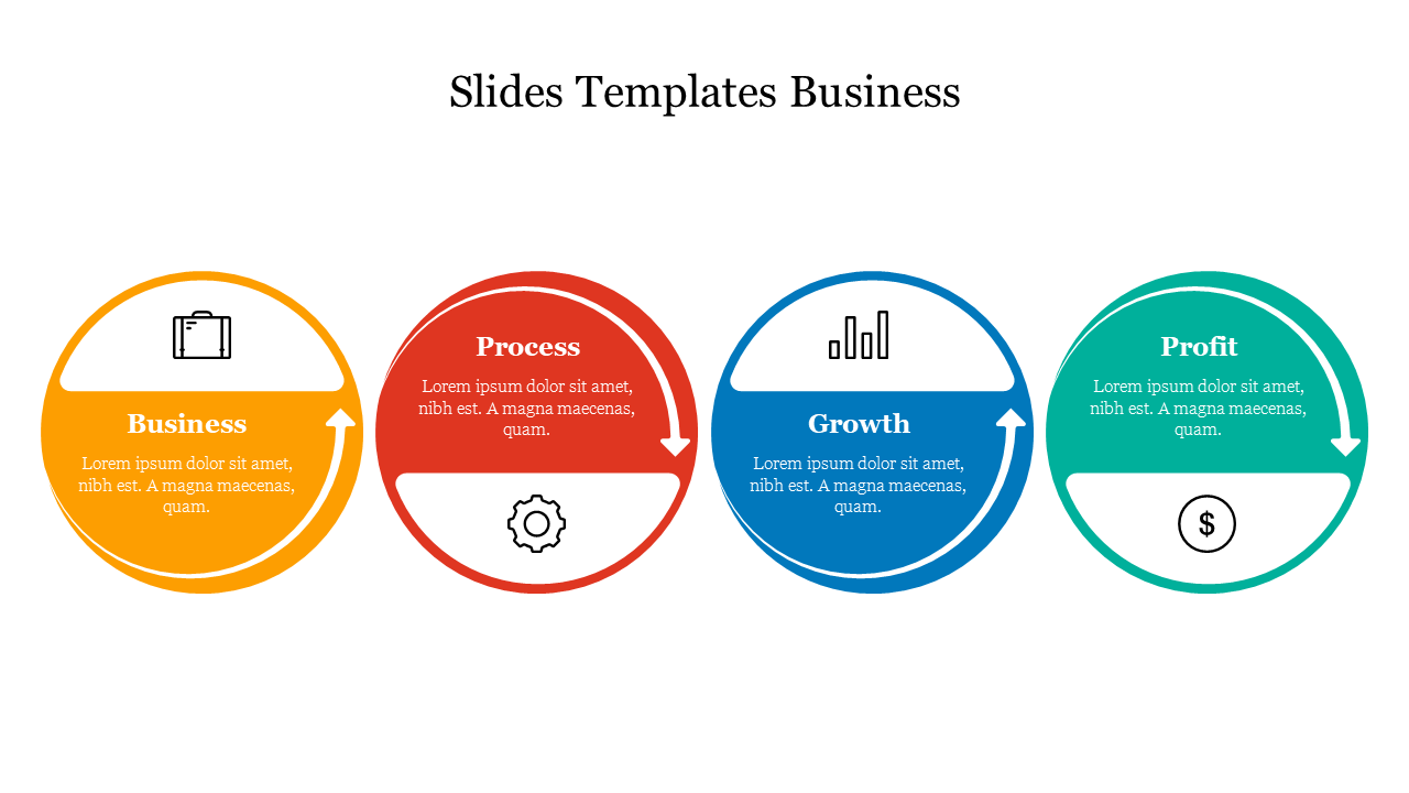 Google Slides Templates for Business With Circle Designs