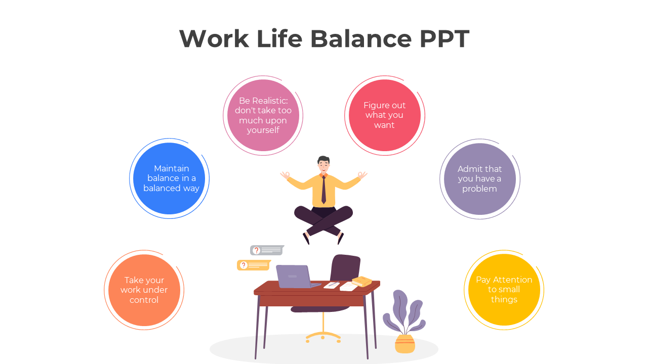 Creative Work Life Balance PPT And Google Slides Template