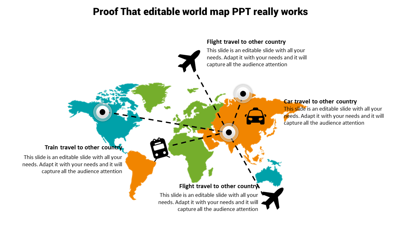 Editable World Map PPT