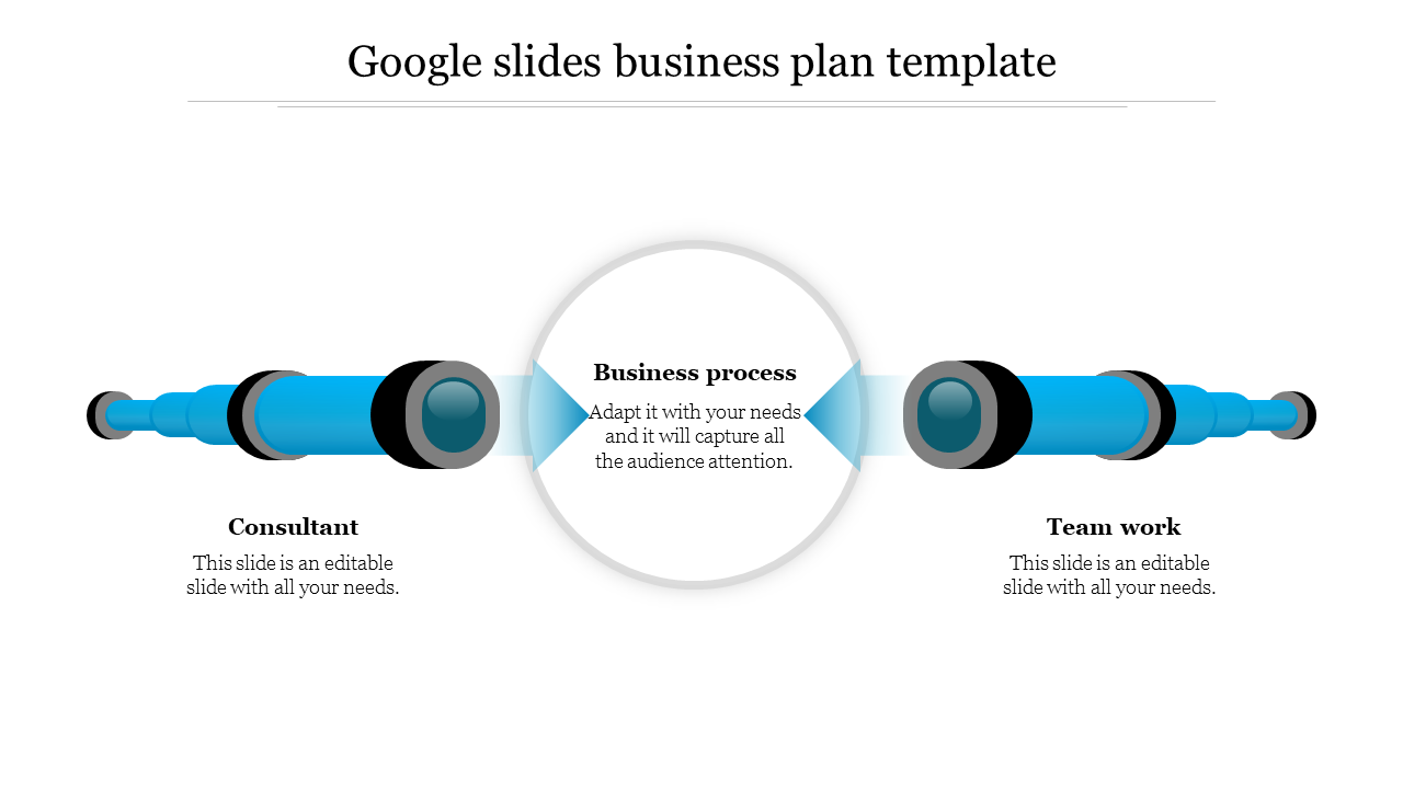 Circular business process graphic with blue shapes extending toward consultant and teamwork labels.
