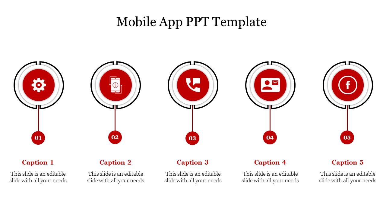 Use Mobile App PPT and Google Slides Template Design
