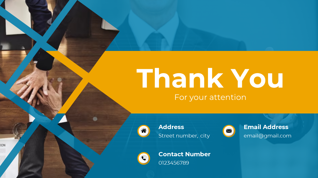 Elegant Thank You For PowerPoint And Google Slides Template