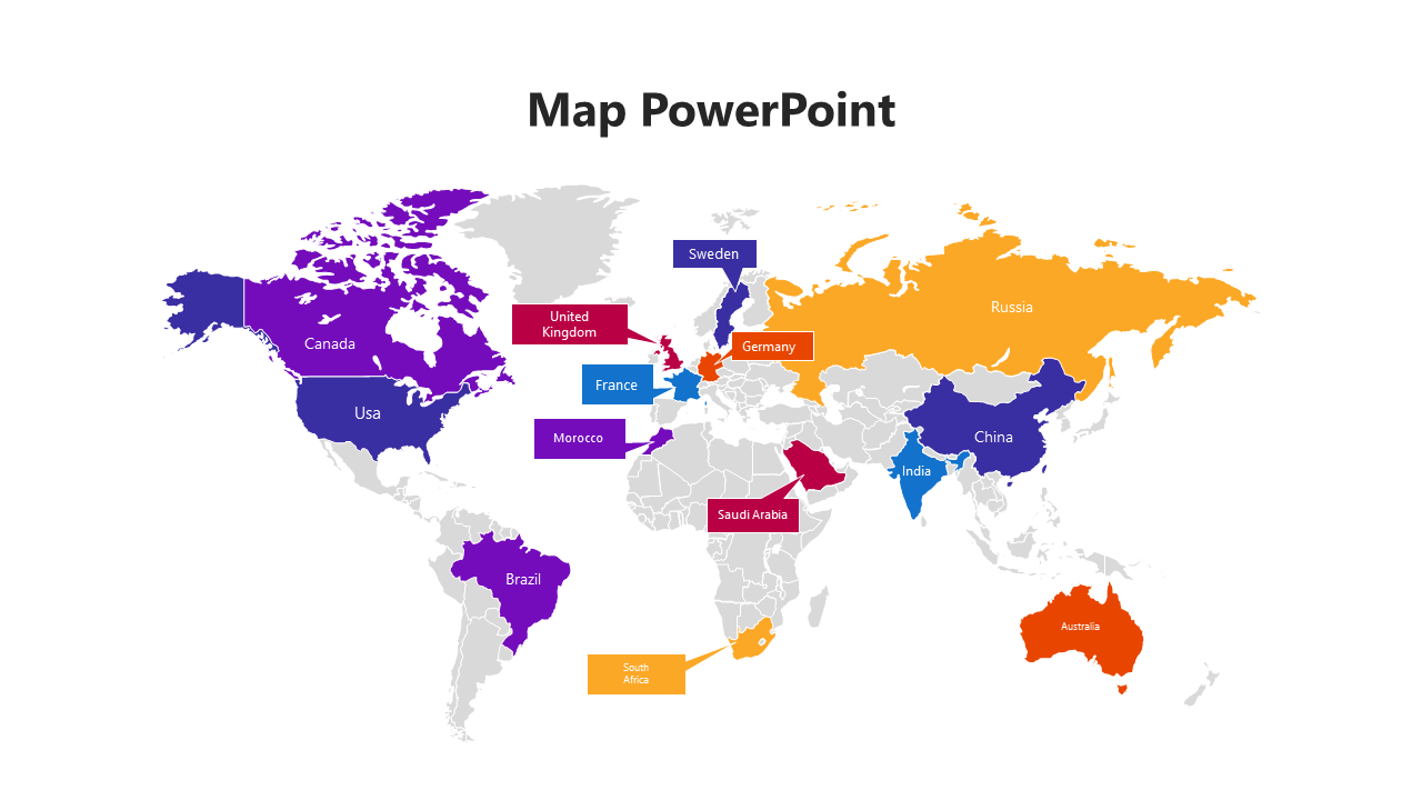 Free - Best World Map PowerPoint And Google Slides Template