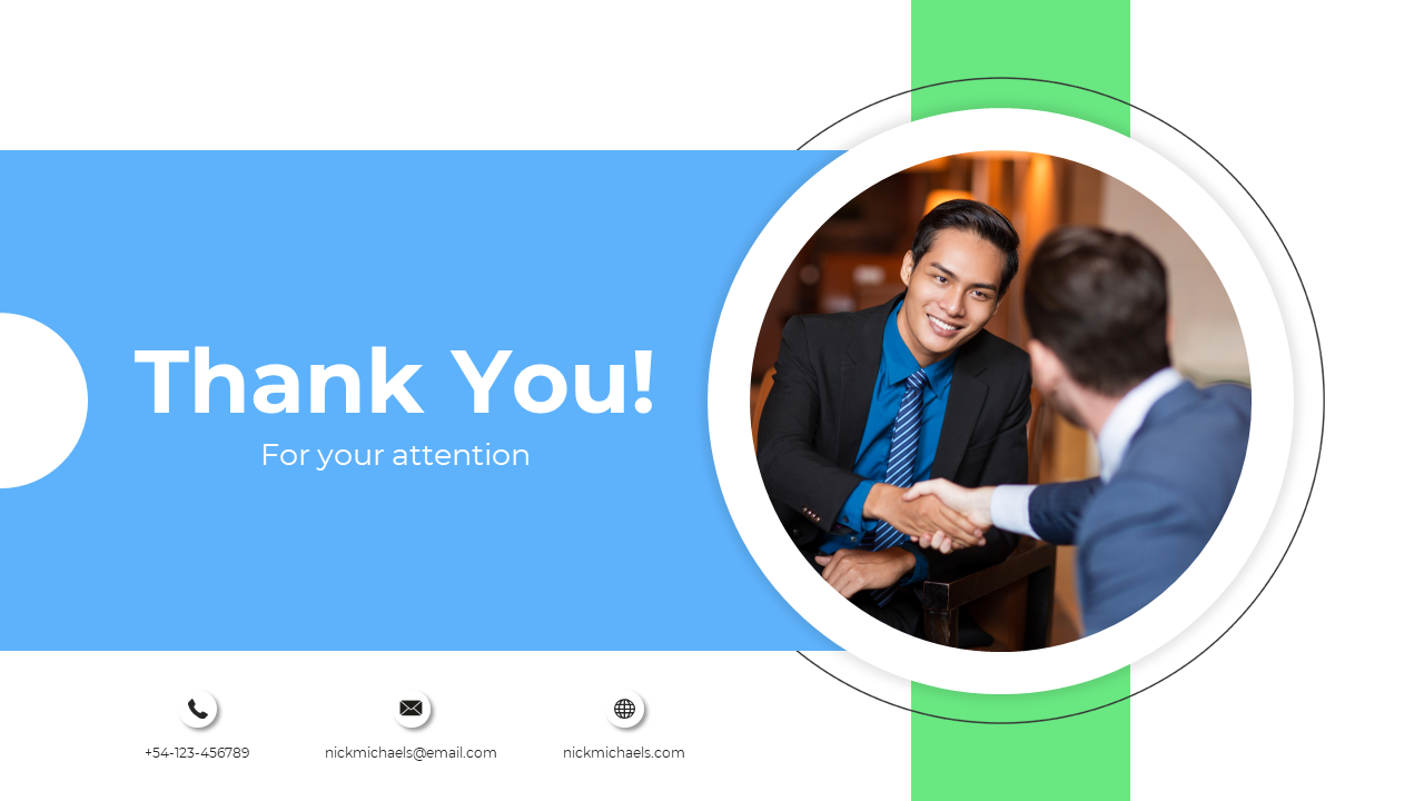 Professional Thank You PowerPoint And Google Slides Template