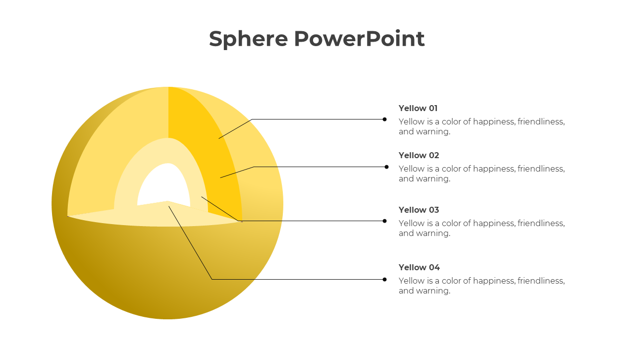 Sphere PowerPoint Template-Yellow