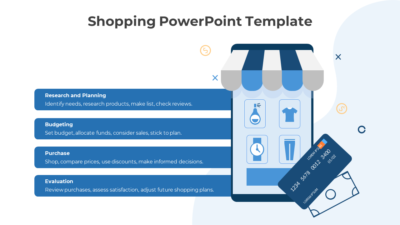 Easy To Use Shopping PowerPoint And Google Slides Template