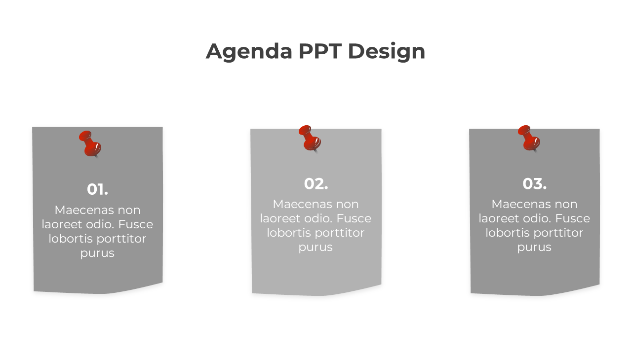 Innovative Agenda Design PPT And Google Slides Template