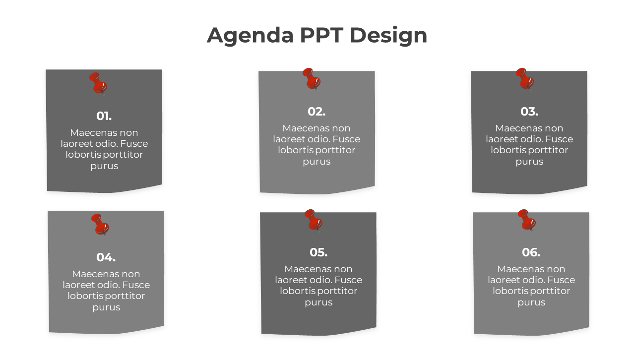 Our Predesigned Agenda PowerPoint And Google Slides