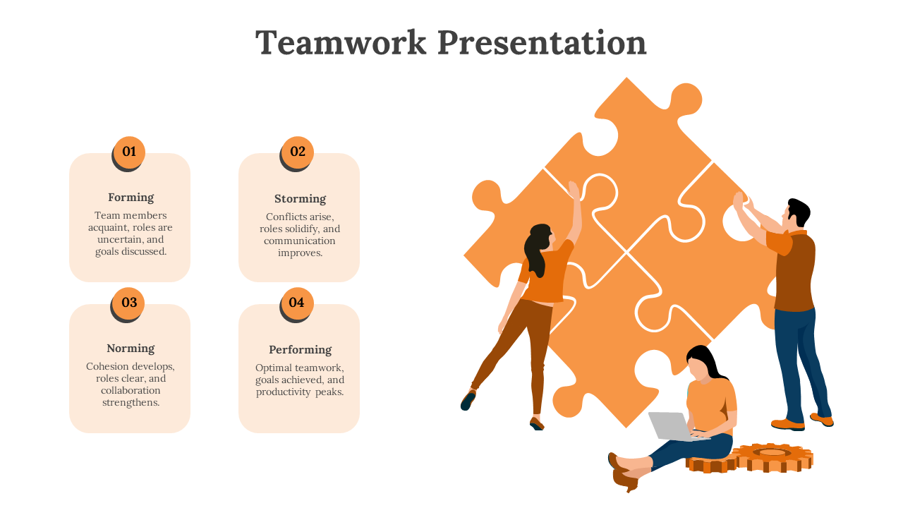 Elegant Teamwork PowerPoint And Google Slides Theme