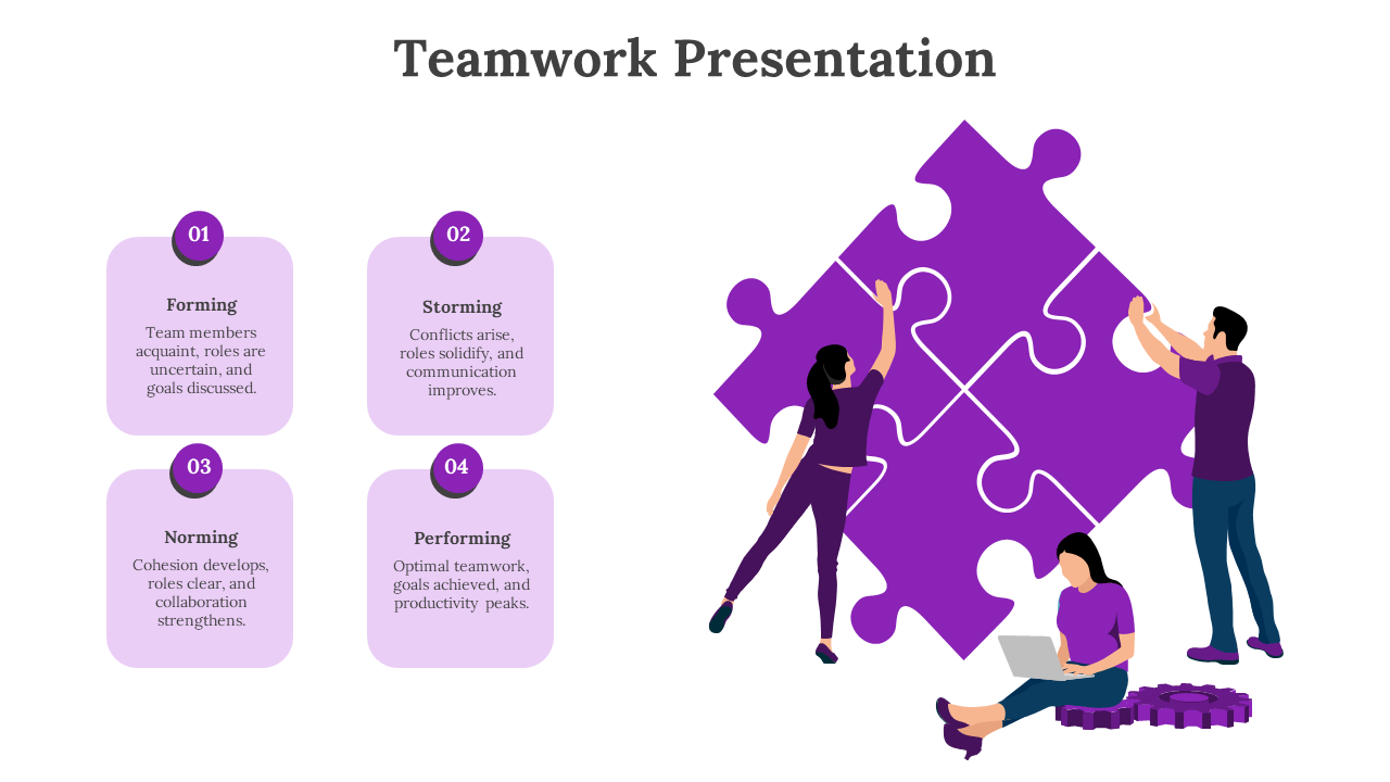 Teamwork Presentation-Purple