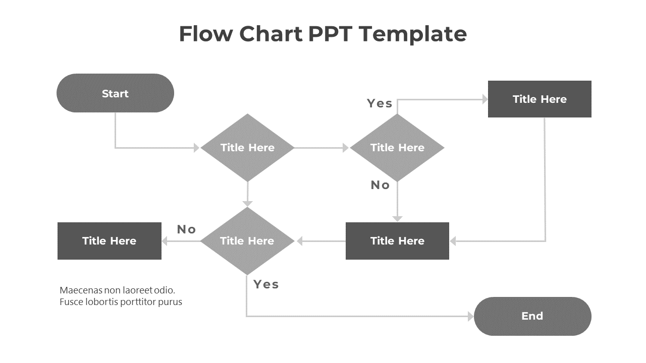 Flow Chart PPT Template-Gray