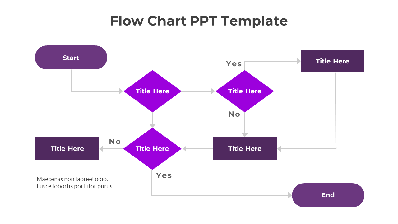Flow Chart PPT Template-Purple