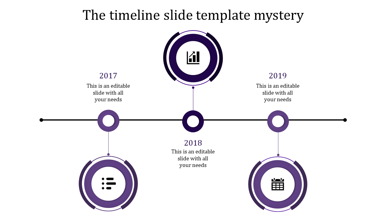 Modern green timeline infographic featuring circular milestones, icons, and placeholder text arranged alternately.