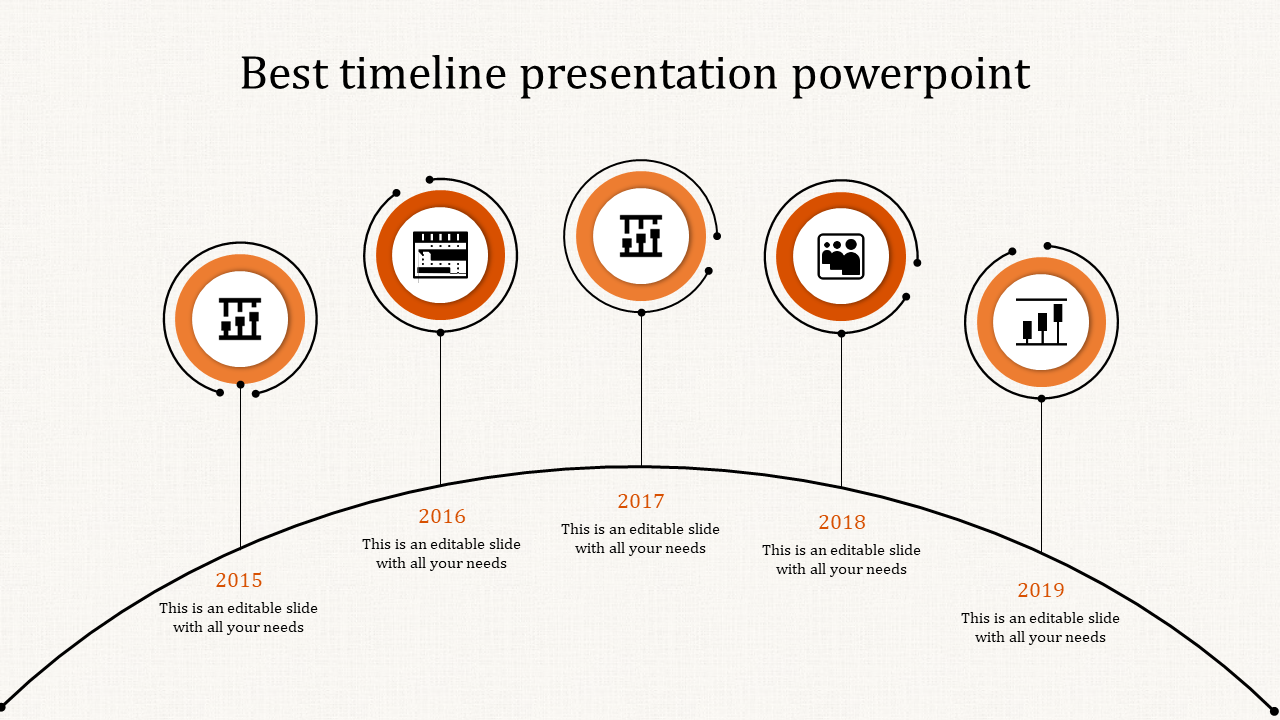 Leave an Everlasting Timeline Slide Template Presentation