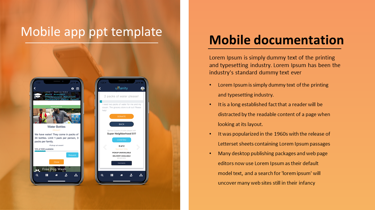 Mobile App Template Free Download from www.slideegg.com