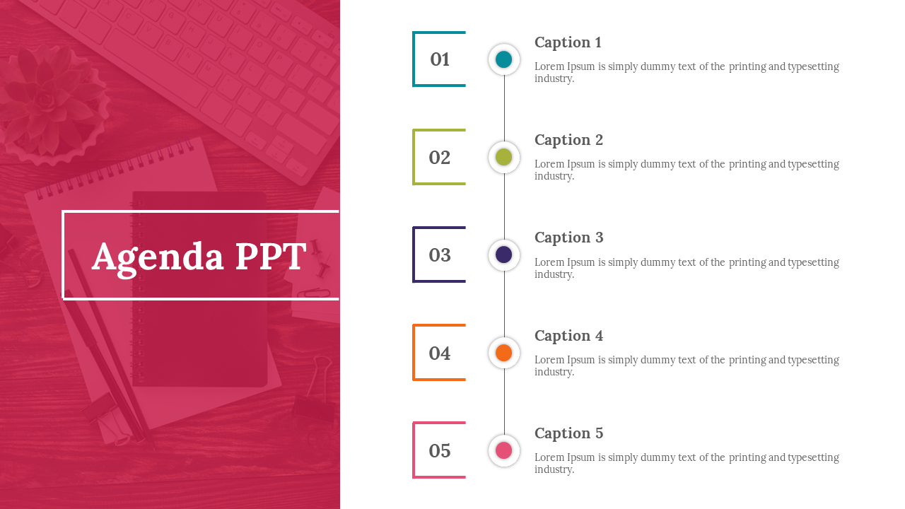 Agenda PPT Design Presentation and Google Slides