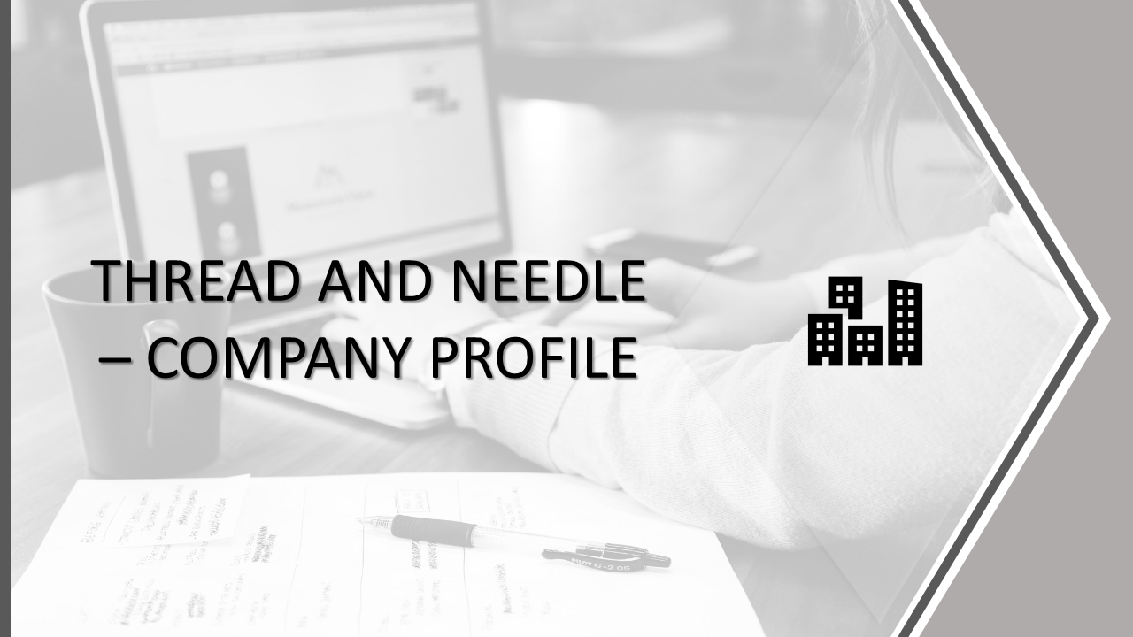 Projects slide featuring three grayscale images of workspaces, each labeled with a project number and description.