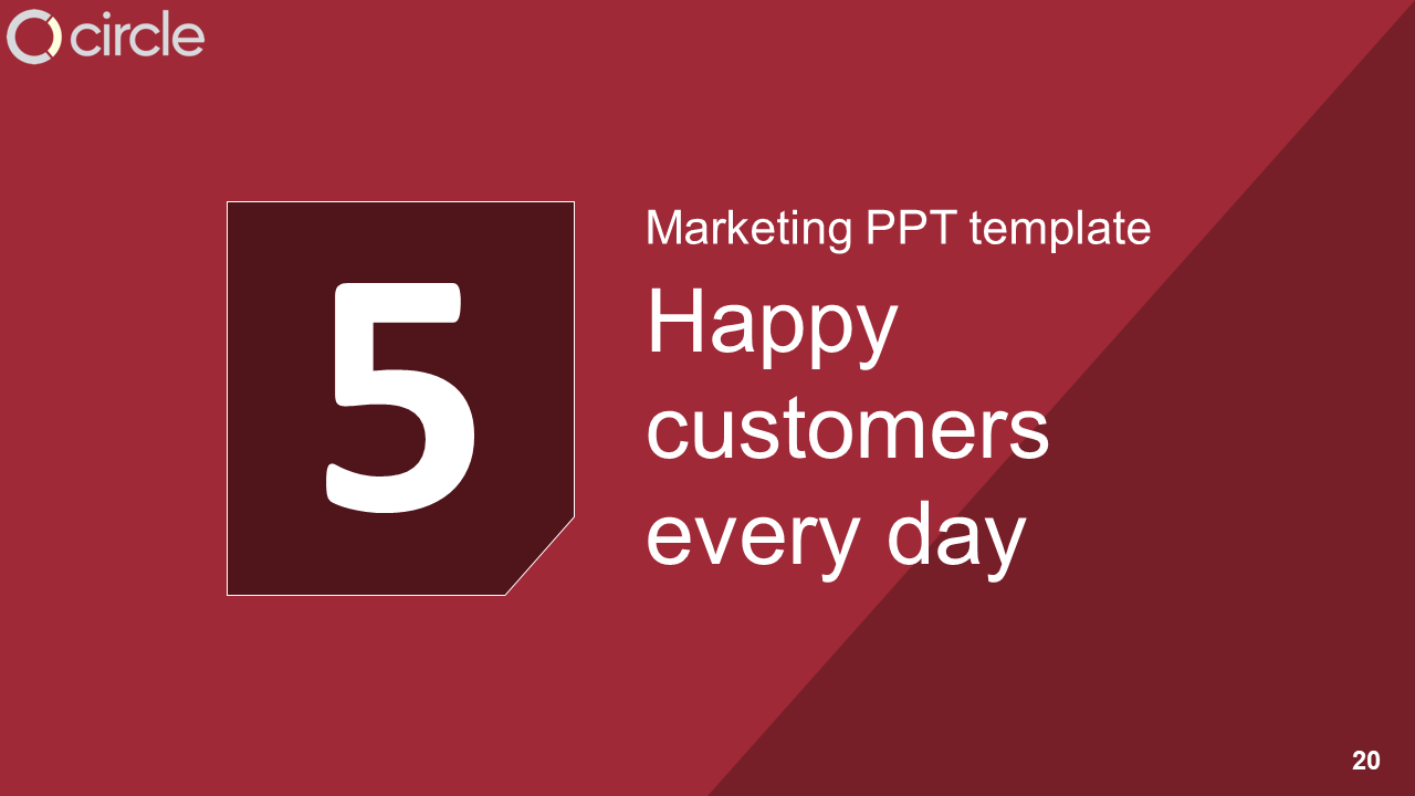 Free - Innovative Marketing PPT Templates With Red Background