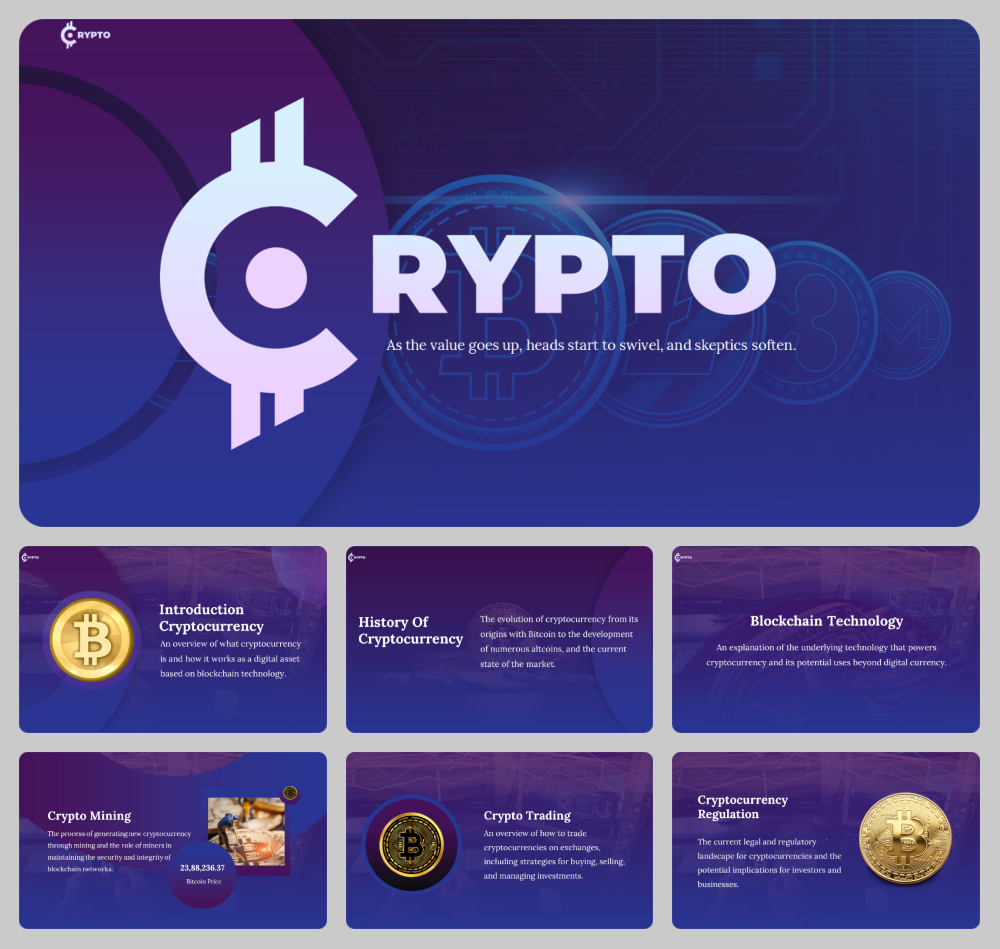 Crypto PowerPoint Presentation And Google Slides Themes