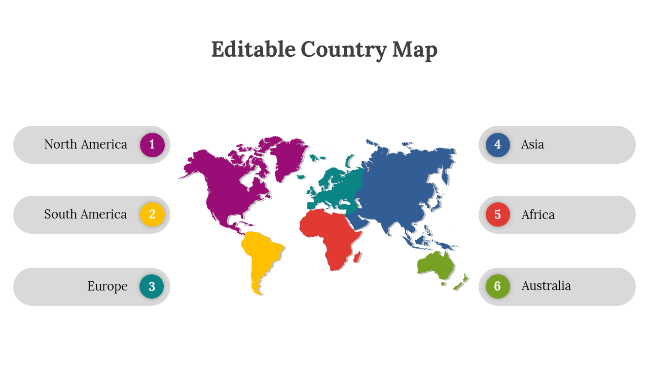 Free Editable Country Map