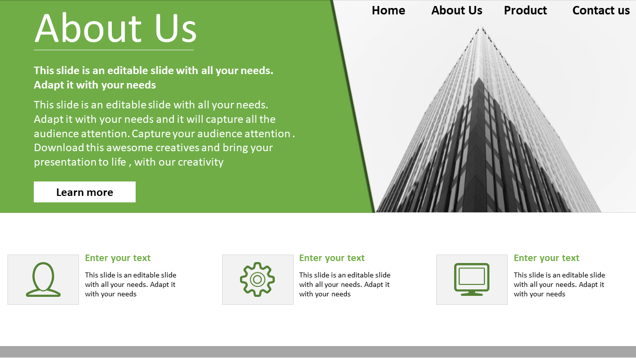 Download About Us Company Presentation Template