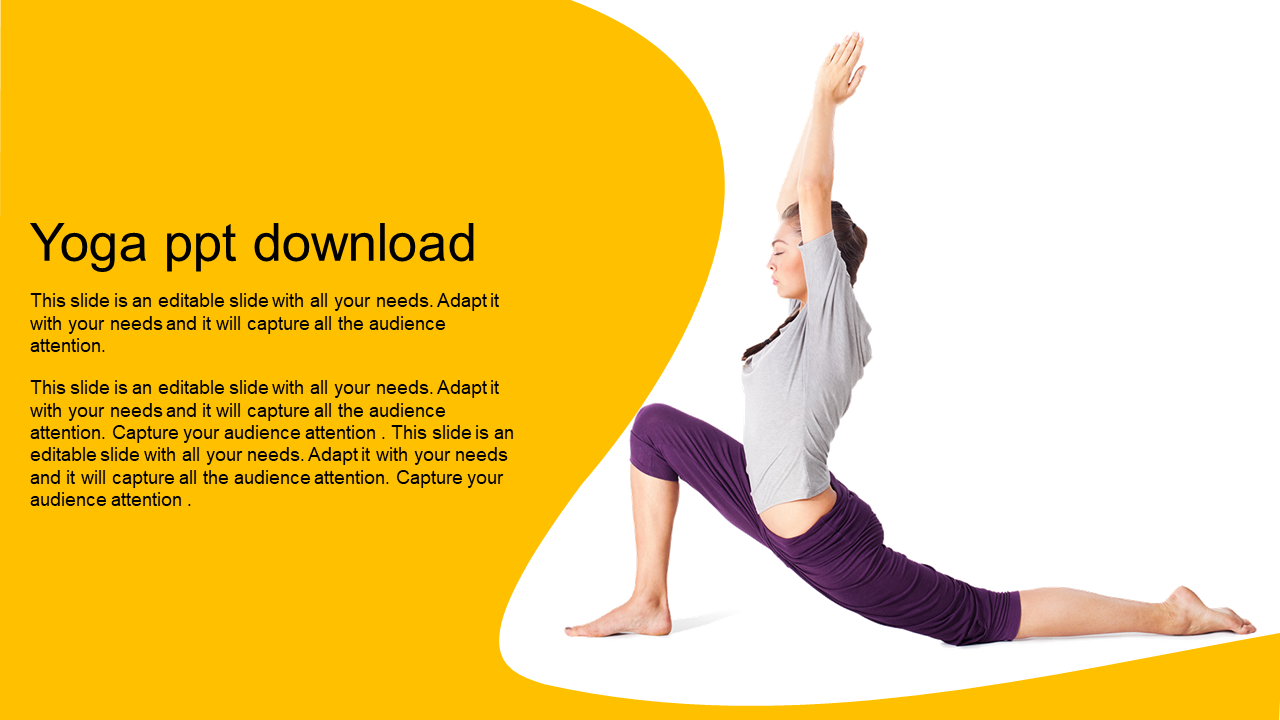 Customized Yoga PPT Download Slide Template Designs