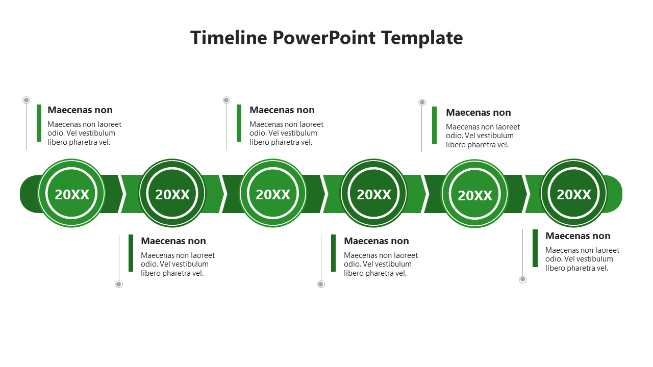 Free - Concise Flat Timeline PowerPoint And Google Slides