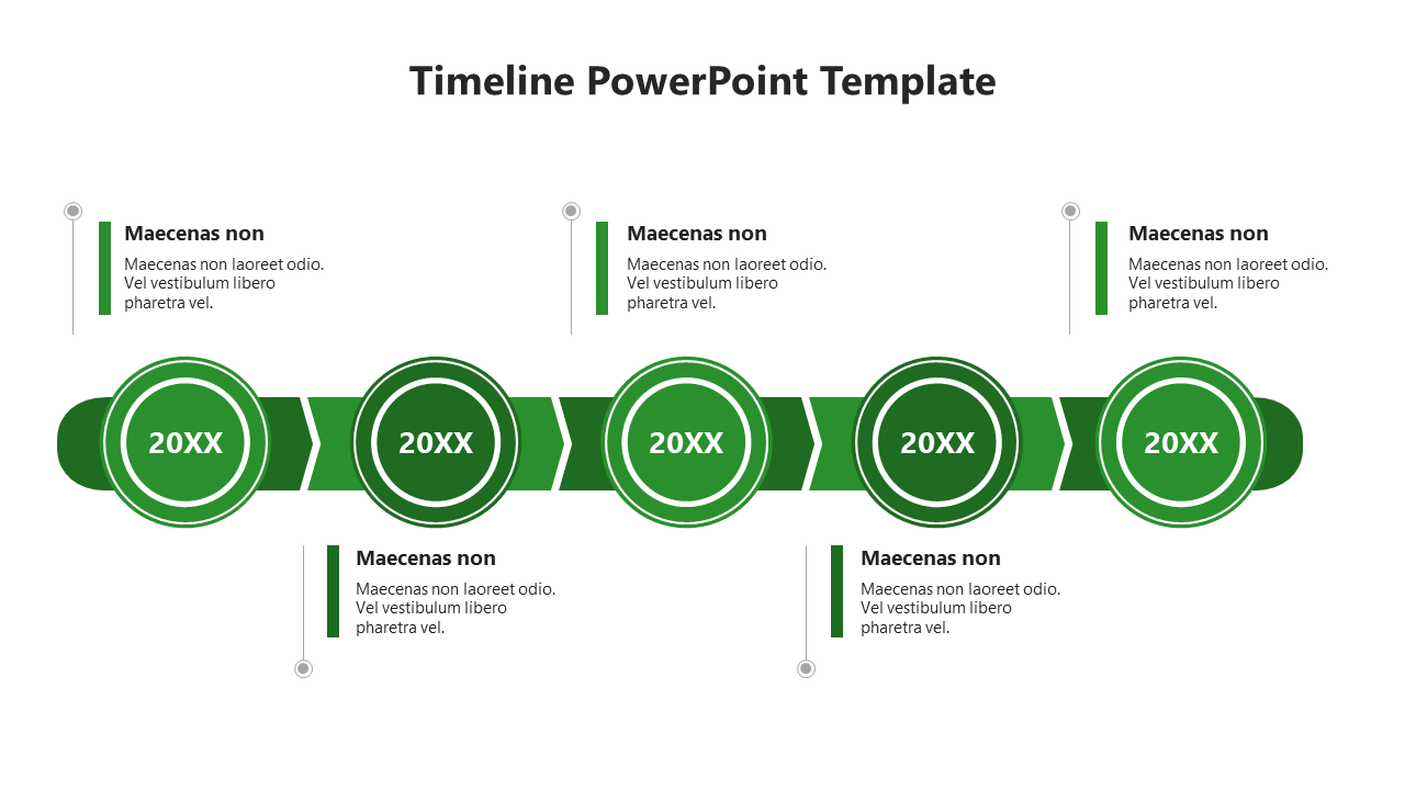Free - Imaginative Yearly Timeline PowerPoint And Google Slides