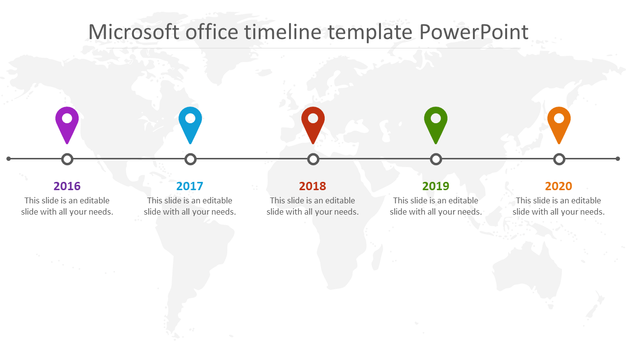 Microsoft Office Timeline PowerPoint Template Slide For Microsoft Office Powerpoint Background Templates