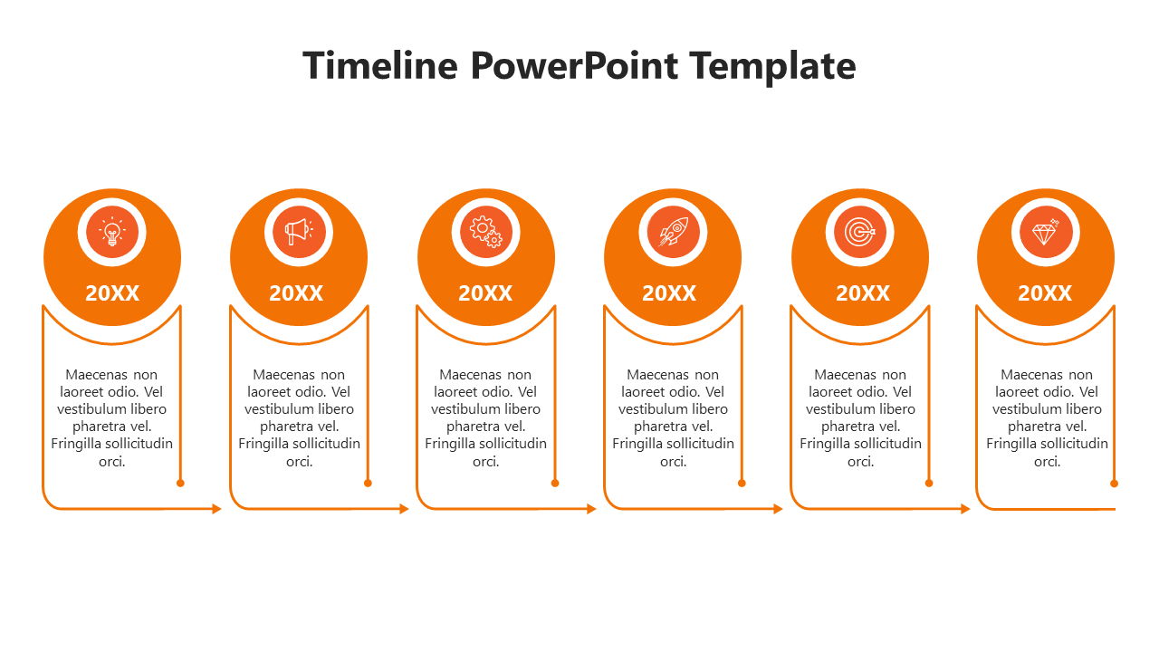 Project Plan Timeline Template PPT-Orange