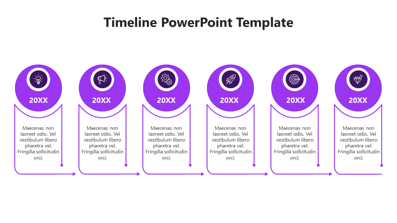 Project Timeline Template PPT-Purple